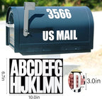 288 Pieces 18 Sheets Letter Stickers, Self Adhesive Vinyl Waterproof Mailbox - Image 2