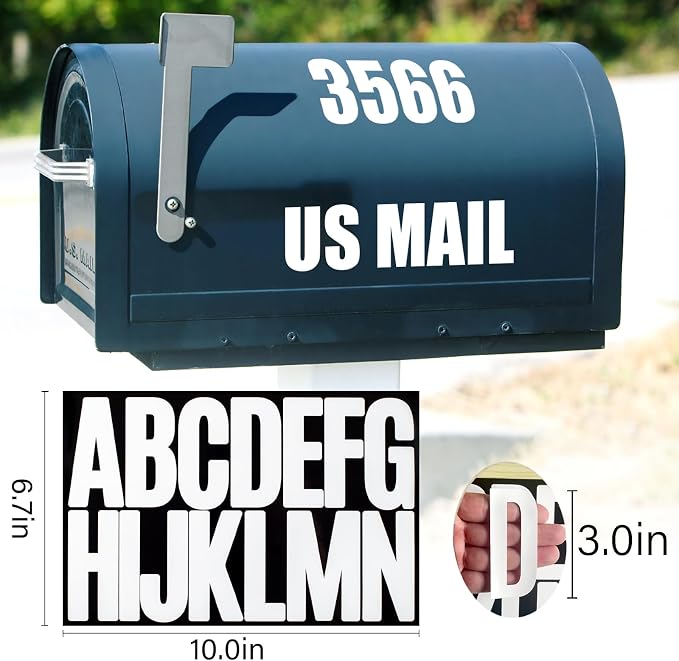 288 Pieces 18 Sheets Letter Stickers, Self Adhesive Vinyl Waterproof Mailbox - Image 2