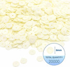 Mandala Crafts 6mm Flat Round Ivory Sequins - Image 3