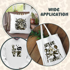 Tintnut Beige Cowhide Heat Transfer Vinyl Roll, easy cut & weed, stretch - Image 5