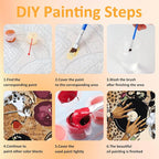 Mandun 3 Pack Paint by Numbers for Adult, Leopard Paint by Numbers Kit for - Image 8