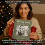 SuFly 11x14 Sketchbook, 100 Sheets Hardcover Sketch Book, 68lb/100gsm Artist - Image 8