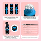 HUAL Acrylic Paint Set With 5 Brushes, 24 Colors - Image 7