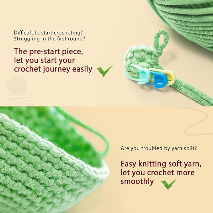 CrochetBox Crochet Kit for Beginner, Highland Cow and Owl Learn How to Crochet - Image 6