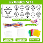 Lonfliness 30 Sets Sunday School Kite Suncatcher Crafts VBS DIY Window Stain - Image 2