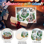 8 Pack Diamond Art Coasters, Wolf Forest animals Diamond Painting Coasters | - Image 6