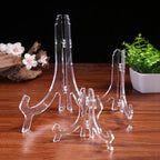 LonlyEagle 12 Pack 6 Inch Clear Plastic Easels or Stand/Plate Holders to - Image 3