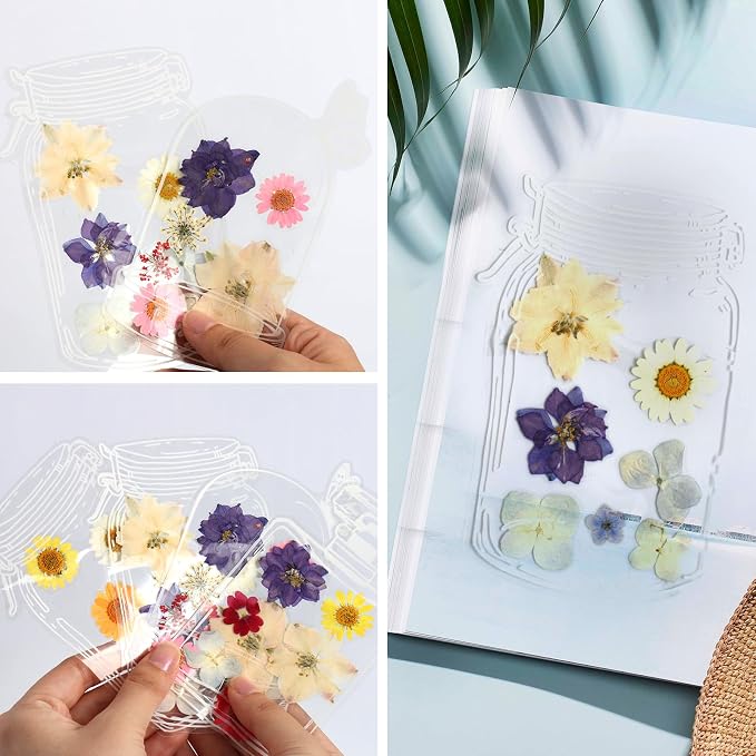 Dried Flowers, Kaluofan 45PCS Real Pressed Flowers, Dried Flowers - Image 4