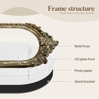Cuspin 5x7 Picture Frame Arched Gold Frames, Vintage Bronze 5 by 7 Photo Frame - Image 5