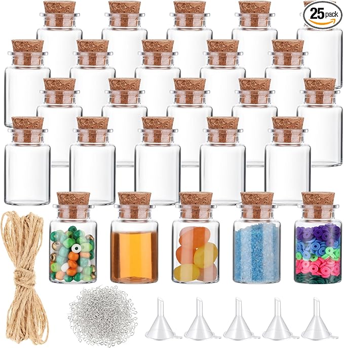 Bokon 25 Pack Mini Plastic Bottles by Bokon