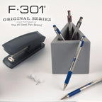 Zebra Pen F-301 Ballpoint Blue Ink Fine Point 0.7mm Pen, Easy-Glide Ink - Image 5