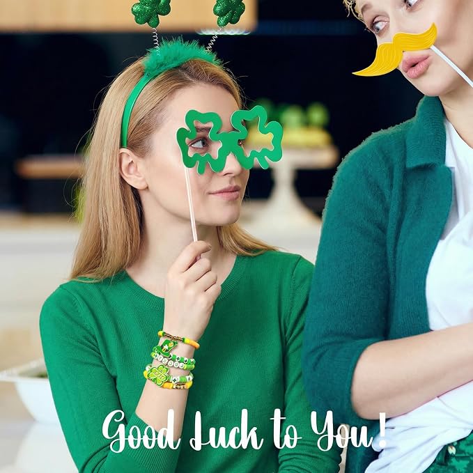 Gionlion 3000 Pcs St Patricks Day Accessories, St Patricks Day Green Clay Beads - Image 4