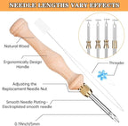 Punch Needle Kit with Storage Box, Adjustable Punch Needle Tool - Image 2