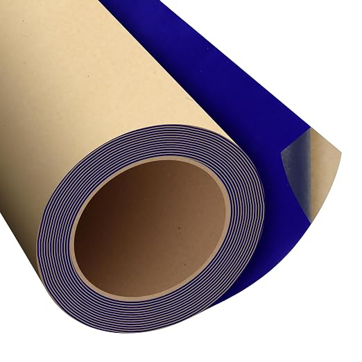 Biaungdo Self Adhesive Felt Sheets, Dark Blue Felt Sheet 17.7 x 117 Inch | - Image 7