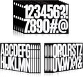 288 Pieces 18 Sheets Letter Stickers, Self Adhesive Vinyl Waterproof Mailbox by Llewyn