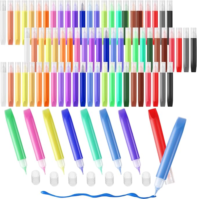 Motipuns 72 Pcs 96 Pcs Suncatcher Paint Pens by Motipuns