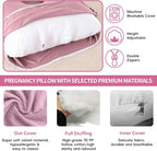 U-Shaped Pregnancy Pillow for Sleeping, Full Body Support for Back, HIPS & - Image 4