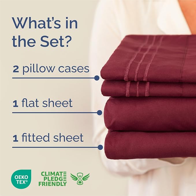 King Size 4 Piece Sheet Set - Image 2