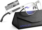 ANYLUV Blue Light Blocking Glasses Men Computer Gaming Glasses Lightweight by ANYLUV