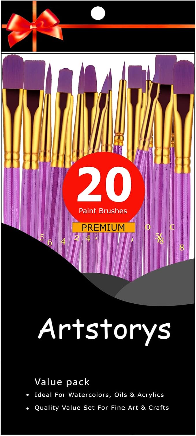 Paint Brushes Set, Oil Watercolor Acrylic Paint Brush, Artist Paintbrushes - Image 7