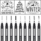 MARTCOLOR Calligraphy Pens, 9 Size Calligraphy Pens - Image 2