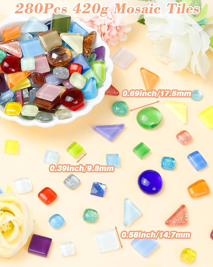 FIVEIZERO 420g Mosaic Tiles for Crafts - Image 2