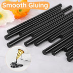72pcs Black Hot Glue Sticks, 0.43"x8" Full Size Glue Sticks - Image 3