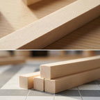 Balsa Wood Strips 80 Pcs, 1/4 x 1/4 x 12 Inch, Unfinished Soft Wood Sticks - Image 4
