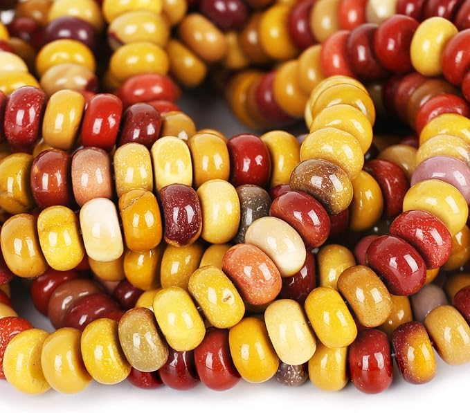 ICAI Beads 5x8mm Natural Beads Rondelle Spacer Loose Beads - Image 4