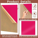 1/8 Thick 12 x 12 inch Acrylic Sheets - Image 2
