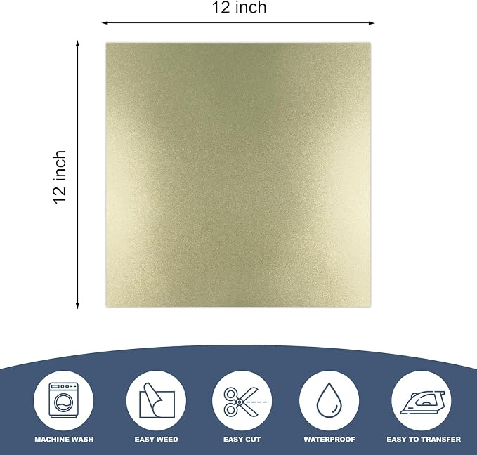 Yiwloer 12" x 12" HTV Heat Transfer Vinyl, Designs - Image 2