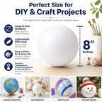 Evershine 2 Pack 8 Inch Craft Foam Ball - Image 2