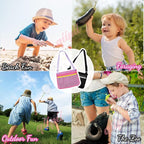 qiipii 2 Pack Beach Mesh Bag Shell Collecting Bag Beach Sand Toy Bags - Image 5