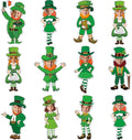 OBUSATT 60 Pcs St. Patrick's Day Leprechaun Theme Cutouts March Bulletin Board by OBUSATT