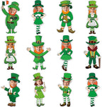 OBUSATT 60 Pcs St. Patrick's Day Leprechaun Theme Cutouts March Bulletin Board by OBUSATT