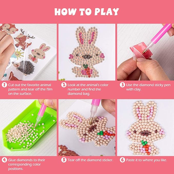 Labeol Diamond Art Kits for Kids Boys and Girls Ages 6-8-10-12 Easy to DIY - Image 2