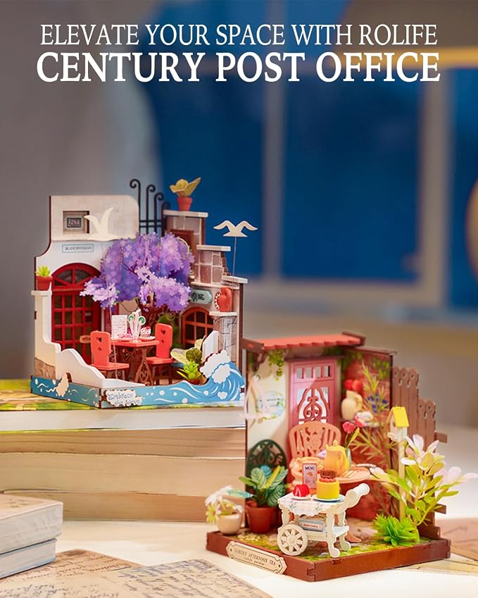 Rolife DIY Mini Building House Miniature Kit-Fancy Tea Yard, Miniature - Image 5