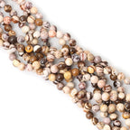45PCS 8mm Natural Australian Zebra Gemstone Round Loose Beads Crystal Energy - Image 4