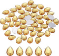 MECCANIXITY 50PCS Flat Back Acrylic Teardrop Gems 10x14mm Artificial Rhinestones by MECCANIXITY