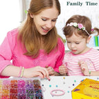 XJRLUK Glass Beads Bracelet Making Kit, Crystal Glass Round Beads Friendship - Image 5