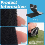Art3d 20 Sets Hook and Loop Tape Sticky Back, 2 in.x 4 in. Double-Sided - Image 3