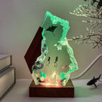 Handmade 3D Ocean Resin Lamp, USB Powered Resin Night Light - Image 7