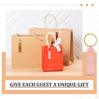 Wavyknot 150 Pcs PU Leather Keychain Blanks Bulk Laser Engraving Blanks - Image 6