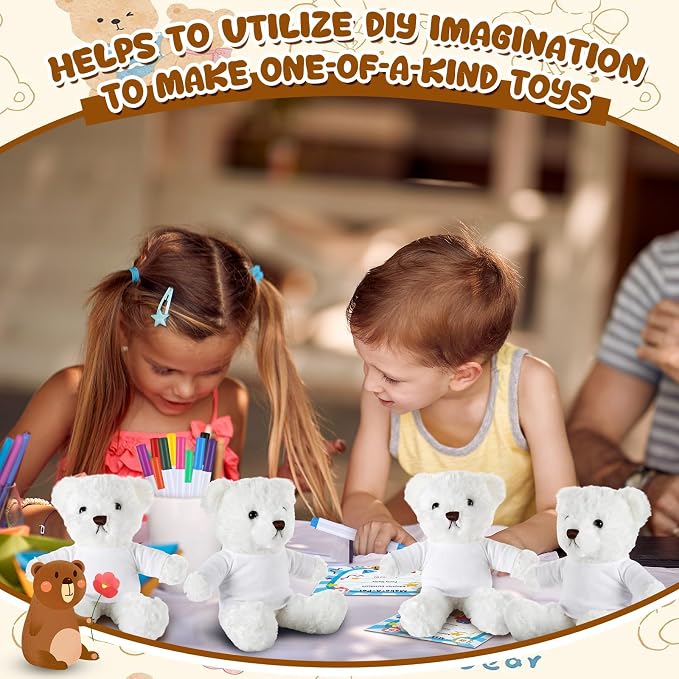 40 Pcs Make Your Own Stuffed Animal Bear Kit DIY 2026 Graduation Plush Gift 10 - Image 6