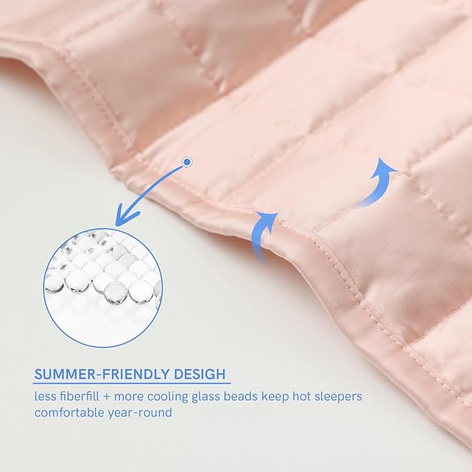 YnM Cooling Weighted Blanket for Adults, 20lbs Heavy Bed Throw for One Person - Image 5