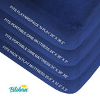 Biloban Pack and Play Sheets Fitted, 2 Pack Pack and Play Sheet Fits - Image 2
