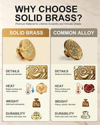 Wax Seal Stamp Kit for Beginners: Wax Sealing Tool Set 3 Brass Stamp Heads - Image 2