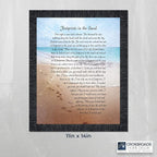 Footprints in the Sand Inspirational Wall Art, Beach Decor, Christian Gifts - Image 3