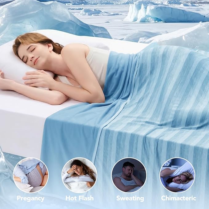 GOHERO Cooling Blanket Throw- 50"x60" Summer Cooling Throw Blanket - Image 4