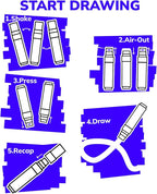 JusArt 14 Colors Jumbo Markers for Quick Bold Poster Banner Sign Lettering and - Image 9